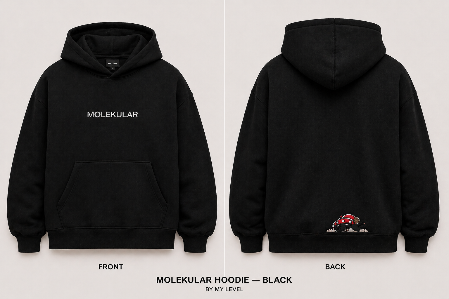 MOLEKULAR HOODIE - BLACK